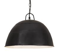 Vidaxl Lampe Suspendue Industrielle Vintage 25 W Noir Rond 41 Cm E27 Noir