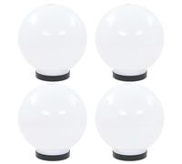 Vidaxl Lampes À Led Sous Forme De Boule 4 Pcs Sphérique 20 Cm Pmma