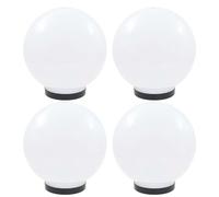 Vidaxl Lampes À Led Sous Forme De Boule 4 Pcs Sphérique 25 Cm Pmma
