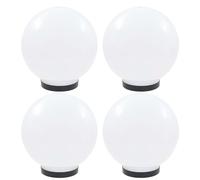 Vidaxl Lampes À Led Sous Forme De Boule 4 Pcs Sphérique 25 Cm Pmma
