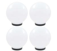 Vidaxl Lampes À Led Sous Forme De Boule 4 Pcs Sphérique 25 Cm Pmma