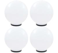 Vidaxl Lampes À Led Sous Forme De Boule 4 Pcs Sphérique 40 Cm Pmma