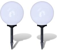 vidaXL Lampes d'allée 2 pcs. LED 30 cm avec piquet de terre