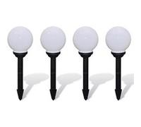 vidaXL Lampes d'allée à LED 4 pcs 15 cm avec piquet de sol G