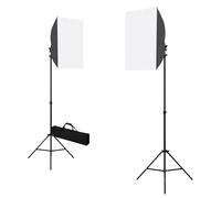 Vidaxl Lampes De Studio Professionnelles 2 Pcs 40x60 Cm Acier Noir