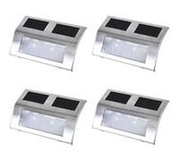 vidaXL Lampes d'escalier 4 pcs Argent G