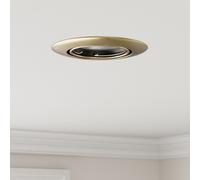 vidaXL Projecteur 6 pcs Laiton 9 x 9 x 2,5 cm Métal, Salon, Spot Électrique Moderne, Économie d'Énergie, Lumière Plafonnier, Éclairage Intérieur Flexible