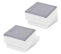 Lampes enterrées à LED 2 pcs 100x100x68 mm