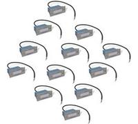 vidaXL Lampes LED encastrée d'escalier 12 pcs 44x111x56 mm G