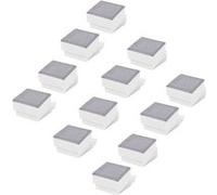 Lot de 6 lampes LED d'éclairage incorporées au sol extérieur 100x100x68mm vidaXL