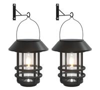 vidaXL Lampes murales solaires d'extérieur 2 pcs. Blanc