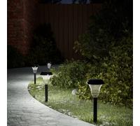 Lampes Solaires d'Allées et Piquets de Sol RVB Éclairage Patio Jardin vidaXL