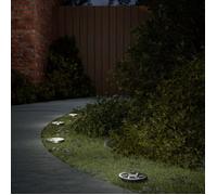 vidaXL Lampes solaires de sol et piquets de sol extérieur 4 pcs, éclairage solaire au sol, éclairage de paysage solaire à 4008198