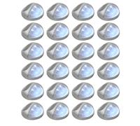 Vidaxl Lampes Solaires Murales À Led D'extérieur 24 Pcs Rond Argenté Argenté