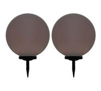 vidaXL Lampes solaires sphériques LED de jardin 2 pcs 50 cm RVB G
