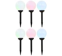 vidaXL Lampes solaires sphériques LED de jardin 6 pcs 20 cm RVB G