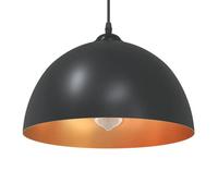 vidaXL Lampes suspendues 2 pcs hauteur réglable E27 noir Ø 30 cm métal, éclairage suspendu, éclairage suspendu de cuisine, 4103451