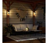 Vidaxl Lanternes Murales Solaires D'extérieur 4 Pcs Blanc Chaud Blanc