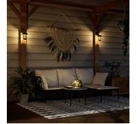 vidaXL Lanternes murales solaires d'extérieur 4 Pcs Blanc
