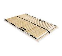 vidaXL Sommier à Lattes avec 28 Lattes 7 Zones 100x200 cm Lit Simple Adultes