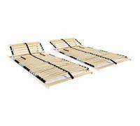 Lattenbodems 2 st met 28 latten 7 zones 90x200 cm3051430