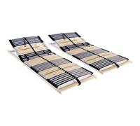 Lattenbodems 2 st met 42 latten 7 zones 90x200 cm3051436