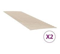 vidaXL Sommiers à lattes – 48 lattes – 2 pcs – 70×200 cm