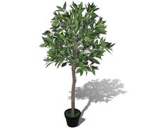 vidaXL Laurier artificiel avec pot 120 cm