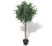 vidaXL Laurier artificiel avec pot 120 cm Vert