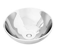 vidaXL Lavabo 32,5 x 14 cm, céramique, argenté