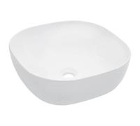 vidaXL Lavabo lave-mains 143917 vasque à poser céramique 42,5x42,5x14,5 cm Blanc