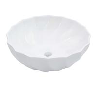 vidaXL Lavabo lave-mains à poser pour salle de bain Céramique 46 x 17 cm Blanc
