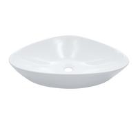 vidaXL Lavabo 58,5 x 39 x 14 cm Céramique Blanc