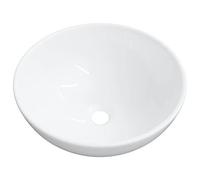 vidaXL Lavabo en céramique 28x28x10 cm Blanc – Résistant aux rayures, facile à nettoyer