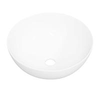 vidaXL Lavabo rond 36x15 cm en céramique – Blanc