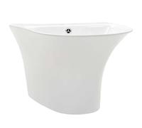 vidaXL Lavabo Blanc 47 x 45 x 37 cm Céramique Émaillée