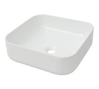 vidaXL Lavabo Carré en céramique 39x39x13,5 cm Vasque à poser Blanc