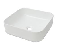 vidaXL Lavabo Carré Céramique Blanc 39x39x13,5 cm Vasque à Poser Salle de Bain 142338