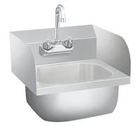 vidaXL Lavabo commercial de lavage des mains avec robinet Acier inoxydable