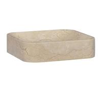 Lavabo Crème 40x40x10 cm Marbre