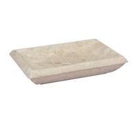 vidaXL Lavabo Marbre 50 x 35 x 10 cm Crème