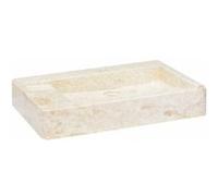 vidaXL Lavabo Crème 58x39x10 cm Marbre G