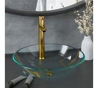 Lavabo de Bain avec Robinet et Drain à Poussoir Vasque à Poser de Toilette Lave-mains de Salle de Bain Lavabo de 3098441