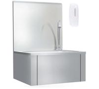 vidaXL Lave-mains 51114 à poser avec robinet et distributeur de savon pour cuisine atelier