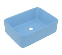 Vidaxl Lavabo De Luxe Bleu Clair Mat 41x30x12 Cm Céramique