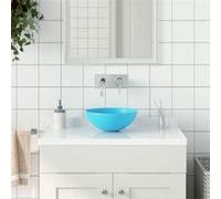 vidaXL Lavabo de Salle de Bain Vasque à Poser de Toilette Lave-mains de Cuisine Salle Cosmétique Maison Intérieur Céramique 146980 Vert G