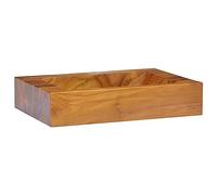 vidaXL Lavabo Bois de teck massif 50x35x10 cm