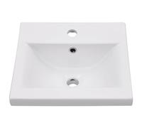 vidaXL Lavabo encastré 42 x 39 x 18 cm Céramique Blanc