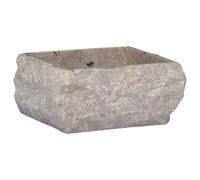 vidaXL Lavabo Gris 30x30x13 cm Marbre