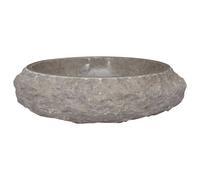 vidaXL Lavabo Gris Ø40x12 cm Marbre